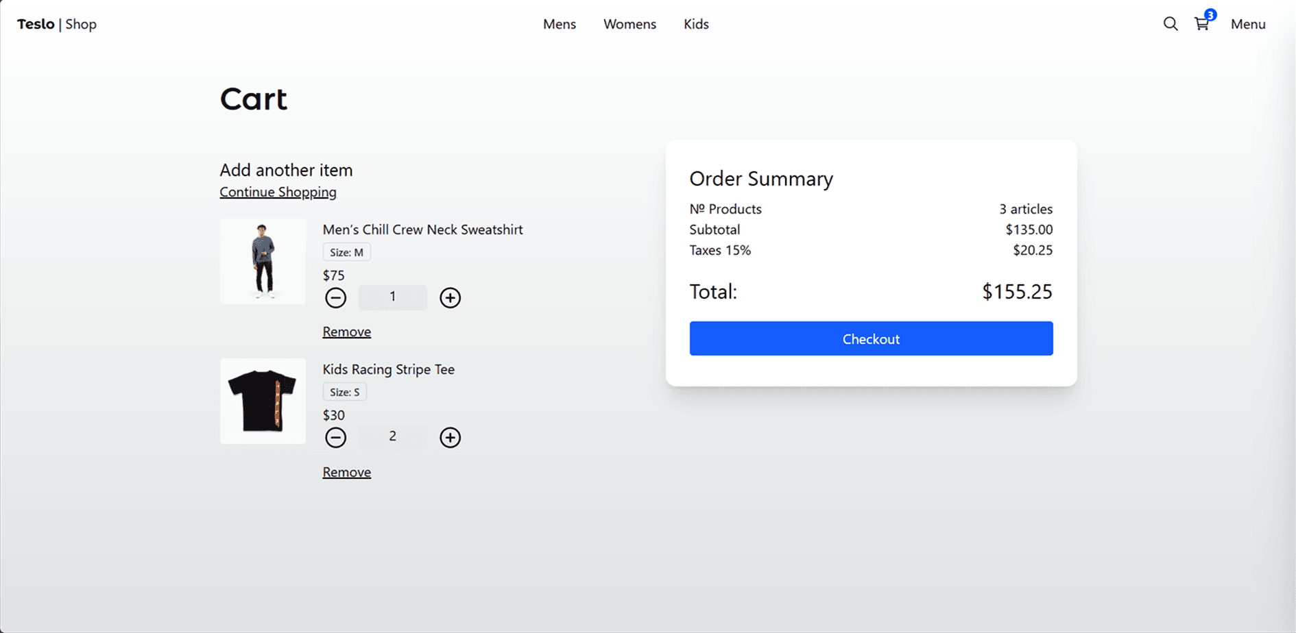 shopping-cart-order-summary